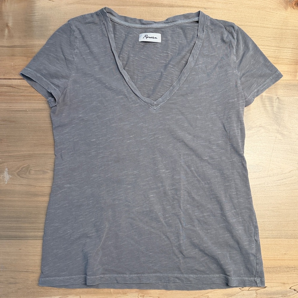 Tyler Deep V-Neck Baby Slub  Short Sleeve Tee